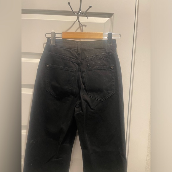 Ksubi Women’s Playback Noir High Waisted Relaxed Straight Leg Jeans 25 Black - Picture 6 of 13